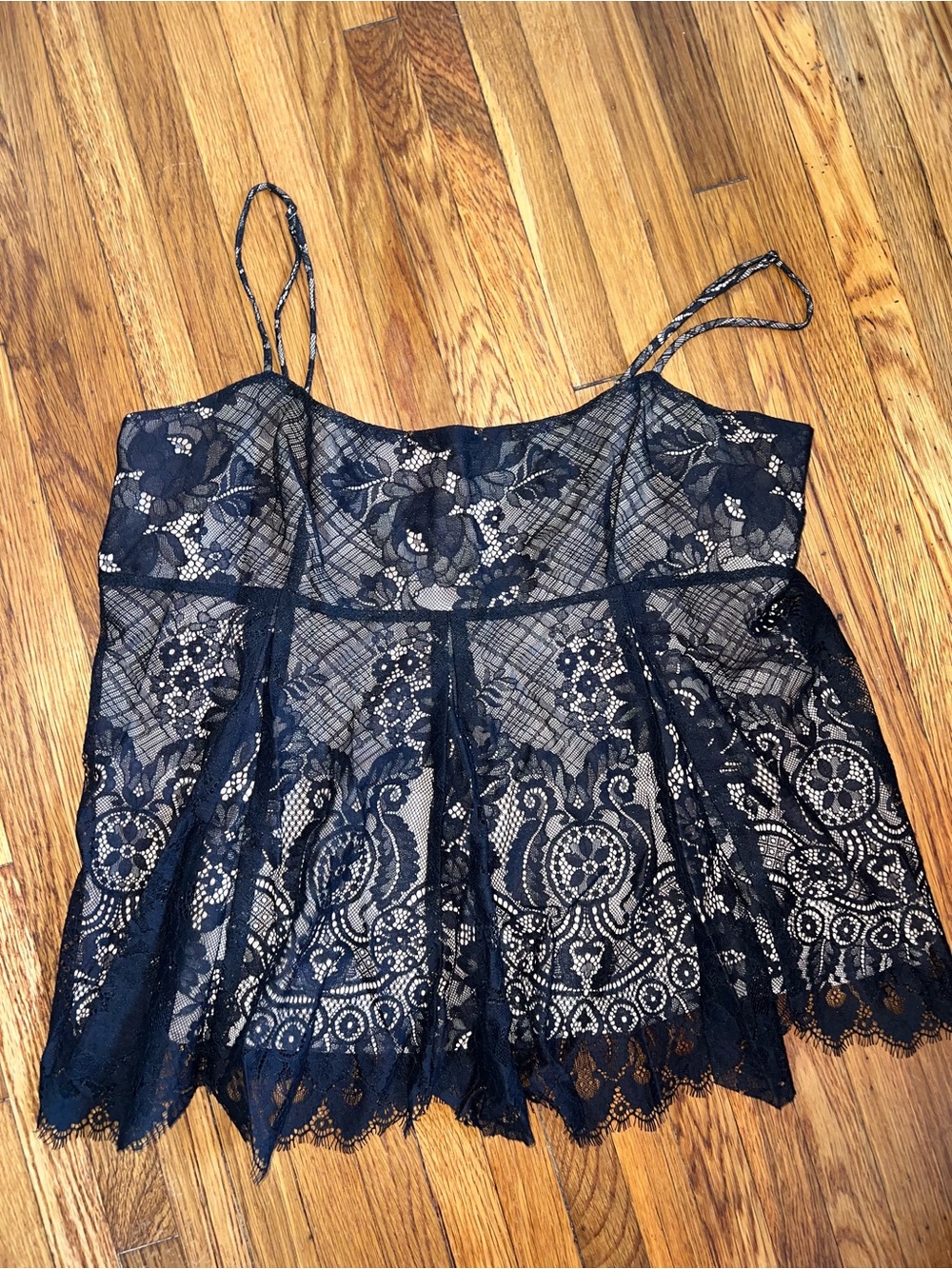 BCBGMaxAzria Black Lace Camisole